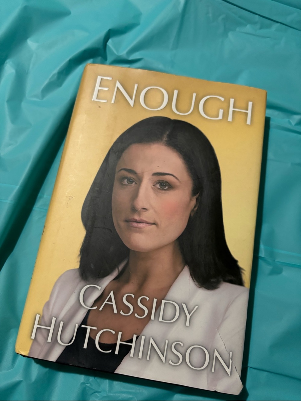 Cassidy Hutchinson 'Enough' Hardcover Book -